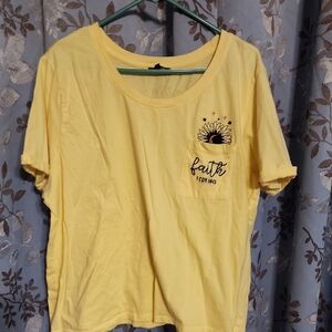 Sunny Yellow Faith Graphic Tee